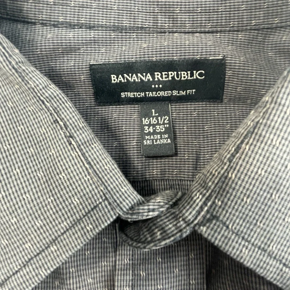 Banana‎ Republic Outlet Men's Stretch Tailored Slim Fit Button Up Size 16-16.5